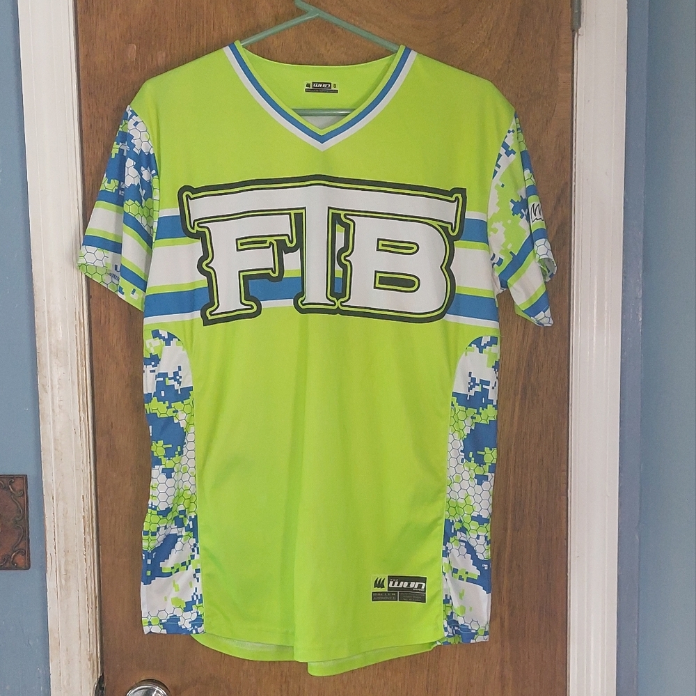 FTB Florida Travel Ball Men's Neon Green Graphic Shirt